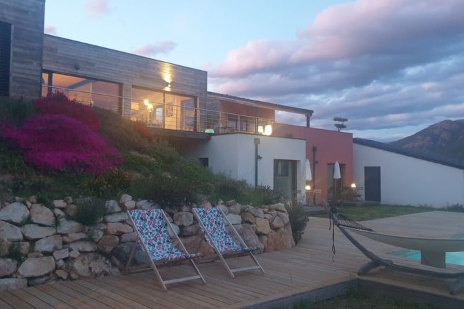 Gite à Sagone duplex avec vue mer, vue depuis la chambre